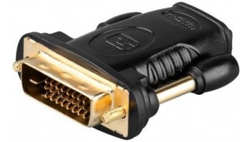 Goobay 68931 HDMI™/DVI-D adapter, gold-plated | Goobay