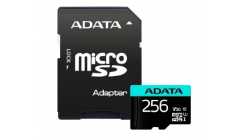 ADATA | Premier Pro | UHS-I U3 | 256 GB | micro SDXC | Flash memory class 10 | with Adapter