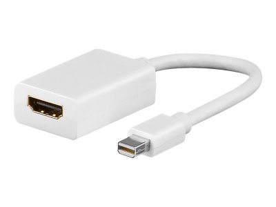Goobay | Mini DisplayPort/HDMI adapter cable 1.1 | 51729 | White | Mini DisplayPort male | HDMI female (Type A)