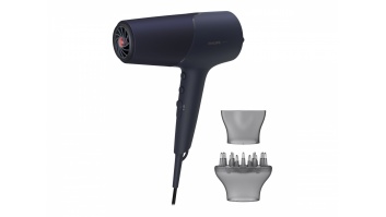 Philips | Hair Dryer | BHD510/00 | 2300 W | Number of temperature settings 3 | Ionic function | Diffuser nozzle | Blue/Metal