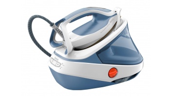 TEFAL | Steam Station Pro Express | GV9710E0 | 3000 W | 1.2 L | 7.6 bar | Auto power off | Vertical steam function | Calc-clean function | White/Blue