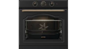 Gorenje | Oven | BOS67371CLB | 77 L | Multifunctional | EcoClean | Mechanical control | Steam function | Height 59.5 cm | Width 59.5 cm | Black