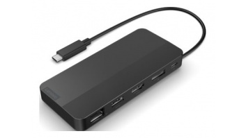 Lenovo | USB-C Dual Display Travel Dock w/o Adapter | 40B90000WW | Ethernet LAN (RJ-45) ports 1 | USB 3.0 (3.1 Gen 1) ports quantity 1 x USB-A 10 Gbps, 2 x USB-C 10 Gbps | HDMI ports quantity 1 | 65 W | Warranty 36 month(s)