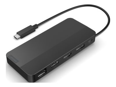 Lenovo | USB-C Dual Display Travel Dock w/o Adapter | 40B90000WW | Ethernet LAN (RJ-45) ports 1 | USB 3.0 (3.1 Gen 1) ports quantity 1 x USB-A 10 Gbps, 2 x USB-C 10 Gbps | HDMI ports quantity 1 | 65 W | Warranty 36 month(s)