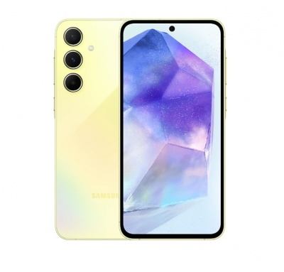 Samsung | Galaxy | A55 A556 | Lemon | 6.6 " | Super AMOLED | 1080 x 2340 pixels | Exynos | Internal RAM 8 GB | 128 GB | Dual SIM | 4G | 5G | Main camera resolution 50+12+5 MP | Secondary camera resolution 32 MP | Android | 14