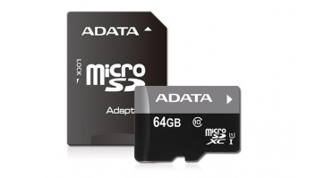 MEMORY MICRO SDXC 64GB CLASS10/W/AD AUSDX64GUICL10-RA1 ADATA
