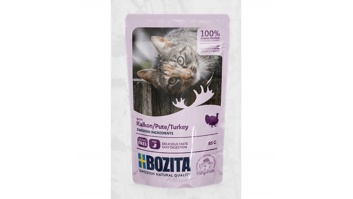 Bozita Turkey Sauce, 85g - bezgraudu gaļas gabaliņi ar tītaru mērcē
