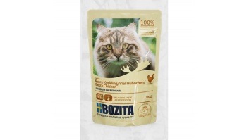 Bozita Extra Chicken Sauce, 85g - bezgraudu gaļas gabaliņi ar vistu mērcē