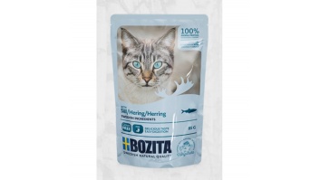 Bozita Herring Sauce, 85g - bezgraudu gaļas gabaliņi ar siļķi mērcē