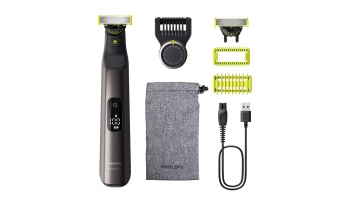 Philips | Hair Trimmer for Face and Body | QP6552/15 OneBlade Pro 360 | Cordless | Wet & Dry | Number of length steps 20 | Chrome