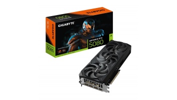 Graphics Card|GIGABYTE|NVIDIA GeForce RTX 5080|16 GB|GDDR7|256 bit|PCIE 5.0 16x|GPU 2670 MHz|Triple slot Fansink|1xHDMI|3xDisplayPort|GV-N5080WF3OC-16GD1.0