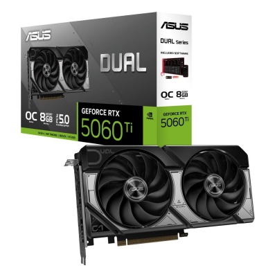 Graphics Card|ASUS|NVIDIA GeForce RTX 5060 Ti|8 GB|GDDR7|128 bit|PCIE 5.0 16x|Dual Slot Fansink|1xHDMI|3xDisplayPort|DUAL-RTX5060TI-O8G