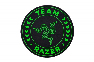 Razer Team Razer Floor Mat 100% Recycled Polyester Velvet/100% Recycled Non-woven Fabric | Floor Rug | Black/Green