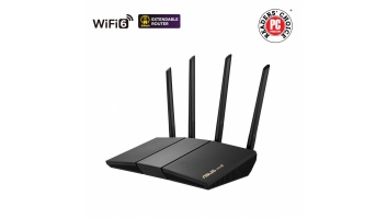 Wireless AX3000 Dual Band WiFi 6 | RT-AX57 | 802.11ax | 2402+574 Mbit/s | 10/100/1000 Mbit/s | Ethernet LAN (RJ-45) ports 4 | Mesh Support Yes | MU-MiMO Yes | No mobile broadband | Antenna type External