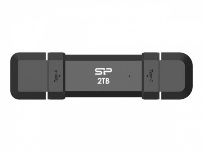 Silicon Power Portable External SSD | DS72 | 500 GB | USB Type-A/USB Type-C 3.2 Gen 2 | Black