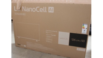 LG | 4K Smart NanoCell TV | 50NANO82T3B | 50" | Smart TV | webOS 24 | Black | DAMAGED PACKAGING