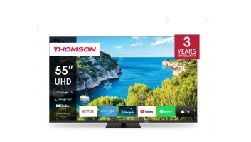 TV Set|THOMSON|55"|4K/Smart|3840x2160|Wireless LAN|Bluetooth|Google TV|Black|55UG5C14