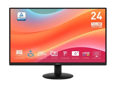LCD Monitor|MSI|23.8"|Business|Matte|Panel IPS|1920x1080|16:9|100Hz|1 ms|Tilt|Colour Black|PROMP242L