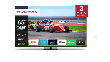 TV Set|THOMSON|65"|4K/Smart|QLED|3840x2160|Wireless LAN|Bluetooth|Google TV|Black|65QG7C14