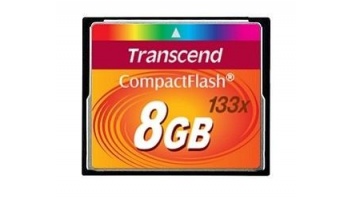 MEMORY COMPACT FLASH 8GB/133X TS8GCF133 TRANSCEND