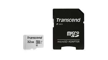 MEMORY MICRO SDHC 32GB W/ADAPT/C10 TS32GUSD300S-A TRANSCEND