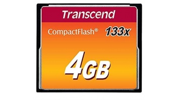 MEMORY COMPACT FLASH 4GB/SLC TS4GCF133 TRANSCEND