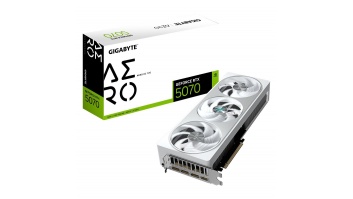 Graphics Card|GIGABYTE|NVIDIA GeForce RTX 5070|12 GB|GDDR7|192 bit|PCIE 5.0 16x|GPU 2625 MHz|Triple slot Fansink|1xHDMI|3xDisplayPort|GV-N5070AEROOC-12GD