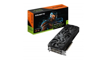 Graphics Card|GIGABYTE|NVIDIA GeForce RTX 5070 Ti|16 GB|GDDR7|256 bit|PCIE 5.0 16x|Triple slot Fansink|1xHDMI|3xDisplayPort|GV-N507TWF3OC-16GD1.0