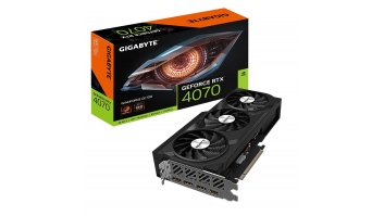 Graphics Card|GIGABYTE|NVIDIA GeForce RTX 4070|12 GB|GDDR6X|192 bit|PCIE 4.0 16x|Dual Slot Fansink|1xHDMI|3xDisplayPort|GV-N4070WF3OC-12GD