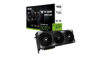 Graphics Card|ASUS|NVIDIA GeForce RTX 5070 Ti|16 GB|GDDR7|256 bit|PCIE 5.0 16x|Triple slot Fansink|2xHDMI|2xDisplayPort|TUF-RTX5070TI-O16G-GAMING