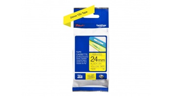 Brother | TZe-651 Laminated Tape | Black On Yellow | TZe | 8 m | 2.4 cm