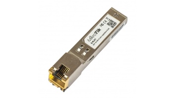 MikroTik | S-RJ01 | SFP | Copper | RJ-45 | 10/100/1000 Mbit/s | Maximum transfer distance 100 m | 0 to +85C