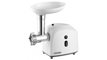 Mesko MS 4805 Meat mincer, Power 600W, Bowl, Middle size sieve, Mince sieve, Poppy sieve, Plunger, Sausage filler | Mesko | Mesko MS 4805 | White | Middle size sieve, mince sieve, poppy sieve, plunger, sausage filler, kibbe attachment