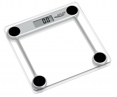 Scales | Adler | Maximum weight (capacity) 150 kg | Accuracy 100 g | Glass