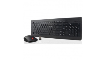 Lenovo | Essential | Essential Wireless Keyboard and Mouse Combo - US English with Euro symbol | Keyboard and Mouse Set | Wireless | Mouse included | US | Black | Numeric keypad | Wireless connection