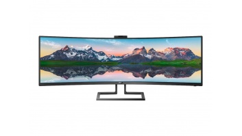 Philips | SuperWide curved LCD display | 499P9H/00 | 48.8 " | VA | Dual QHD | 32:9 | 70 Hz | 5 ms | 5120 x 1440 pixels | 450 cd/m² | Headphone out | HDMI ports quantity 2 | Black