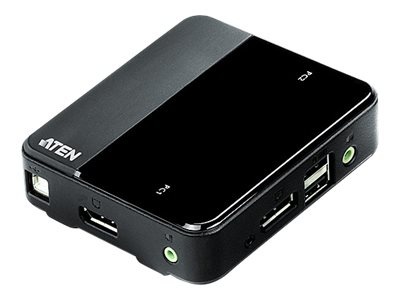 Aten 2-Port USB DisplayPort/Audio KVM Switch (4K UHD Supported) | Aten | 2-Port USB DisplayPort/Audio KVM Switch (4K Supported and Cables included)