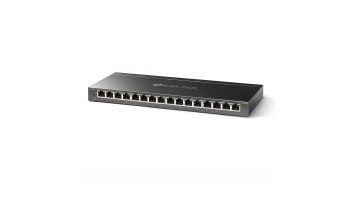 TP-LINK | Switch | TL-SG116E | Web managed | Wall mountable | Gigabit Ethernet (copper) ports quantity 16 | Power supply type External | 36 month(s)