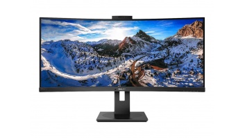 Philips | Curved UltraWide | 346P1CRH | 34 " | VA | WQHD | 21:9 | 100 Hz | 4 ms | 3440 x 1440 | 500 cd/m² | HDMI ports quantity 1 | Black | Warranty 24 month(s)