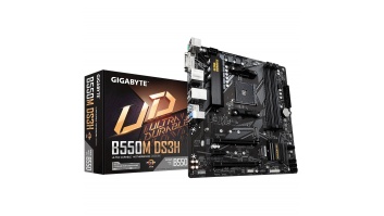 Gigabyte | B550M DS3H 1.0 | Processor family AMD | Processor socket AM4 | DDR4 DIMM | Memory slots 4 | Number of SATA connectors 4 x SATA 6Gb/s connectors | Chipset AMD B | Micro ATX