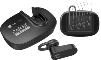 Multifunctional Bluetooth Headset | Solar Car BT | Hands free device | Bluetooth | Black | Recharge indicator