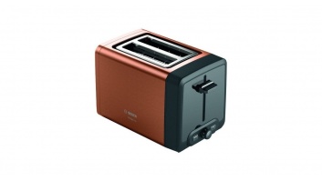 Bosch | DesignLine Toaster | TAT4P429 | Power 970 W | Number of slots 2 | Housing material Stainless Steel | Copper/Black