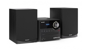 Sharp XL-B517D(BK) Hi-Fi Micro System, CD/FM/USB/Bluetooth v5.0, Aux-in, 45W, Black | Sharp | Hi-Fi Micro System | XL-B517D(BK) | Black | USB port | AUX in | Bluetooth | CD player | FM radio | Wireless connection
