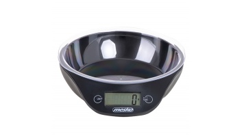Mesko | Kitchen scale with a bowl | MS 3164 | Maximum weight (capacity) 5 kg | Graduation 1 g | Display type LCD | Black