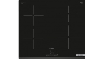 Bosch | Hob | PUE63KBB6E | Induction | Number of burners/cooking zones 4 | Touch | Timer | Black