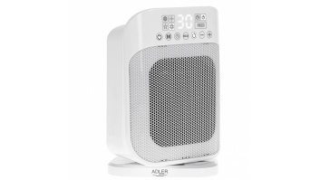 Adler | Heater with Remote Control | AD 7727 | Ceramic | 1500 W | Number of power levels 2 | Suitable for rooms up to 15 m² | White