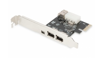 Digitus | IEEE 1394a Interface Card, PCI express, 4 Port 1x ext. 1394mini, 2x ext./1x int. 1394a Ports | DS-30201-5