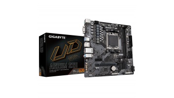 Gigabyte | A620M S2H 1.0 M/B | Processor family AMD | Processor socket AM5 | DDR5 DIMM | Memory slots 2 | Supported hard disk drive interfaces 	SATA, M.2 | Number of SATA connectors 4 | Chipset AMD A620 | Micro ATX
