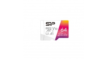 Silicon Power | microSDHC UHS-I Memory Card | Elite | 64 GB | microSDHC/SDXC | Flash memory class 10