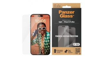 PanzerGlass | Screen protector | Apple | Phone 15 Pro Max | Glass | Transparent